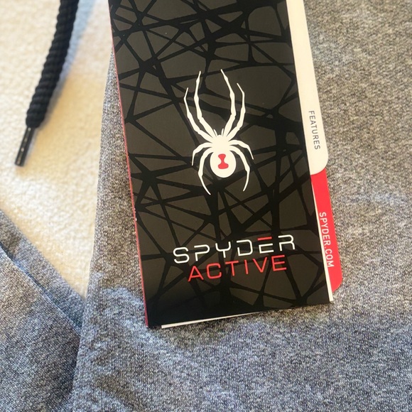 Spyder Active Men's Charcoal HTR Joggers With Pockets - Picture 8 of 8